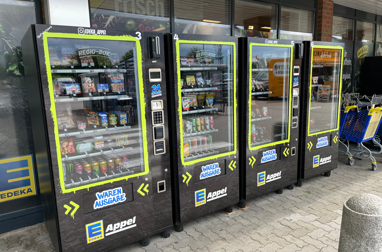 Coole Drinks bei EDEKA Appel 24/7-Automaten